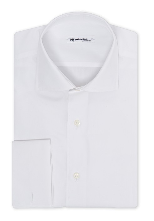 Camicia in cotone popeline unito