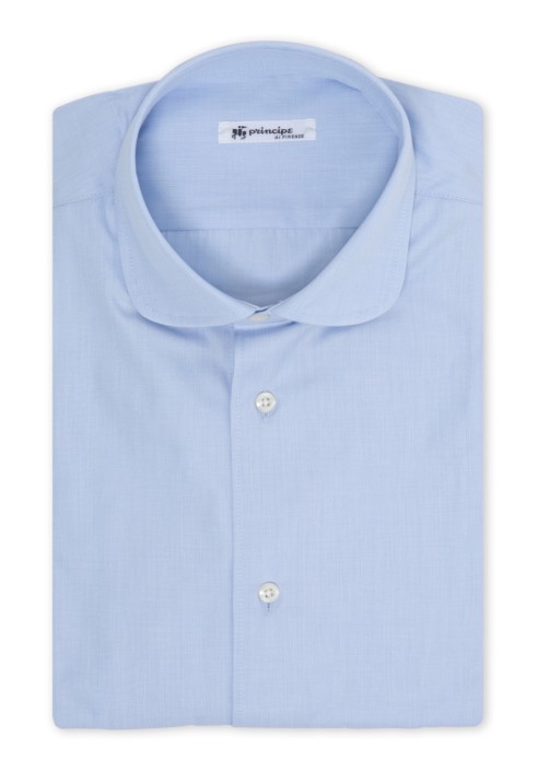 Camicia in cotone popeline unito