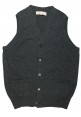 Gilet in lambswool con bottoni