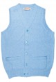 Gilet in lambswool con bottoni