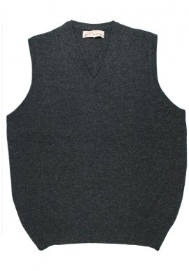 Gilet in lambswool con scollo a V