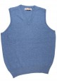 Gilet in lambswool con scollo a V
