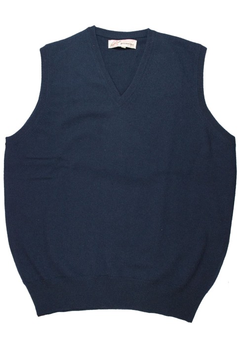 Gilet in lambswool con scollo a V