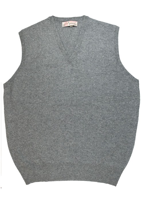 Gilet in lambswool con scollo a V