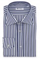 Camicia popeline rigato pari pari