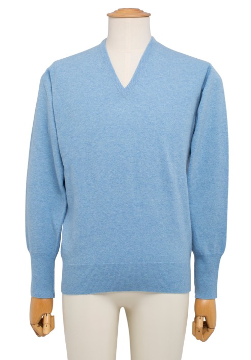 Pullover Lambswool 1 filo scollo a V