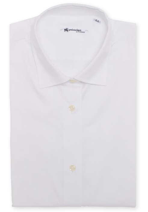Camicia cotone fil a fil unito