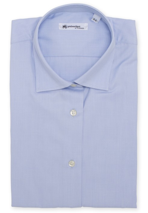 Camicia cotone fil a fil unito