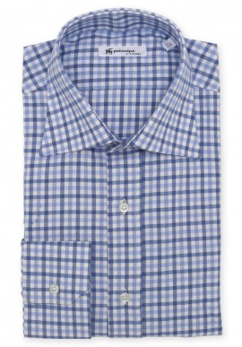 Camicia cotone garzato quadretto
