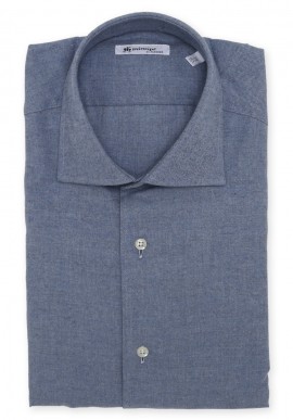 Camicia cotone garzato unito