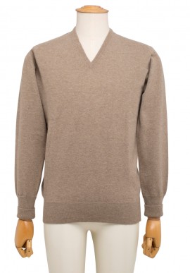 Pullover Lambswool 1 filo scollo a V
