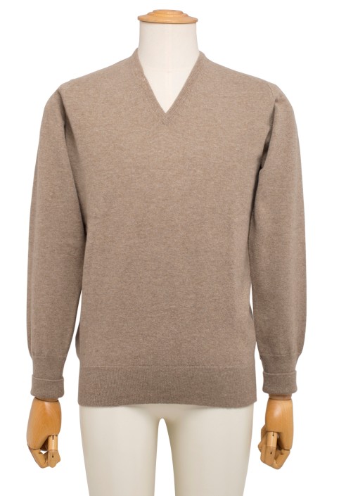 Pullover Lambswool 1 filo scollo a V