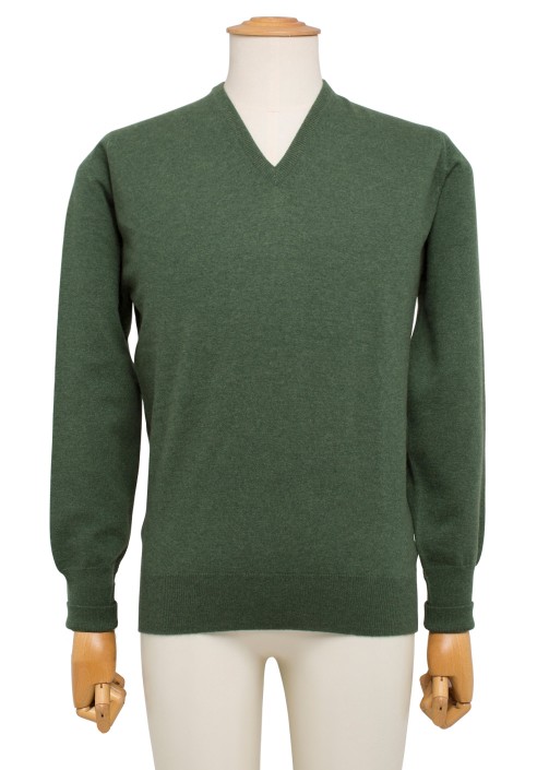 Pullover cashmere scollo a V