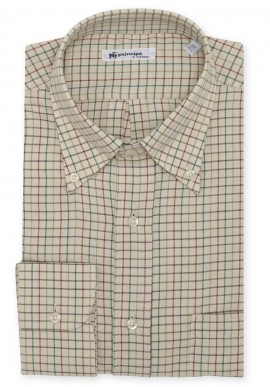 Camicia cotone finestrato garzato