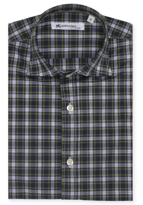 Camicia cotone scozzese