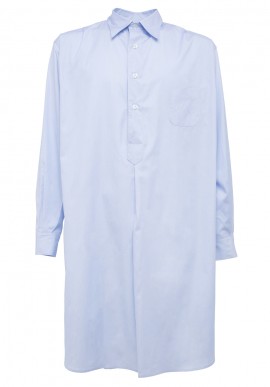 Camicia da notte cotone fil a fil unito