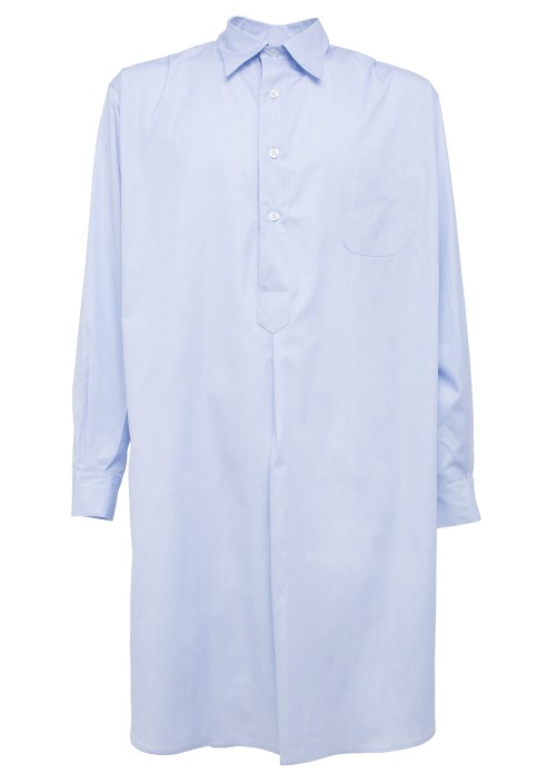 Camicia da notte cotone fil a fil unito