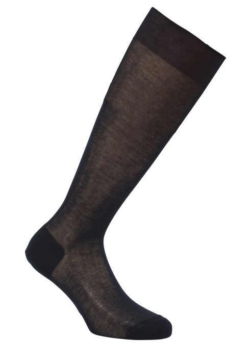 Calzino lungo cotone unito