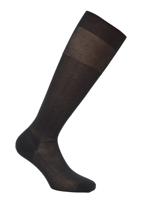 Calzino lungo cotone unito