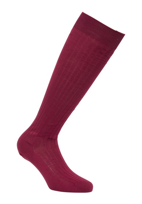 Calzino lungo cotone unito