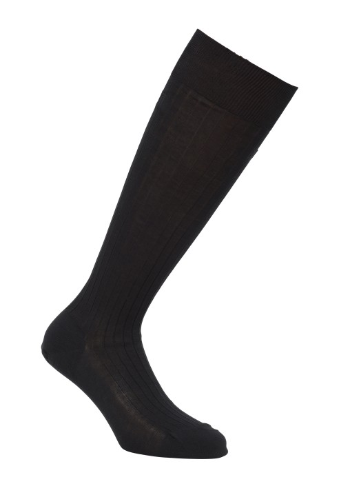 Calzino lungo cotone unito