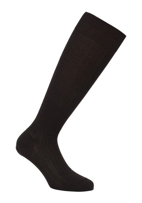 Calzino lungo cotone unito