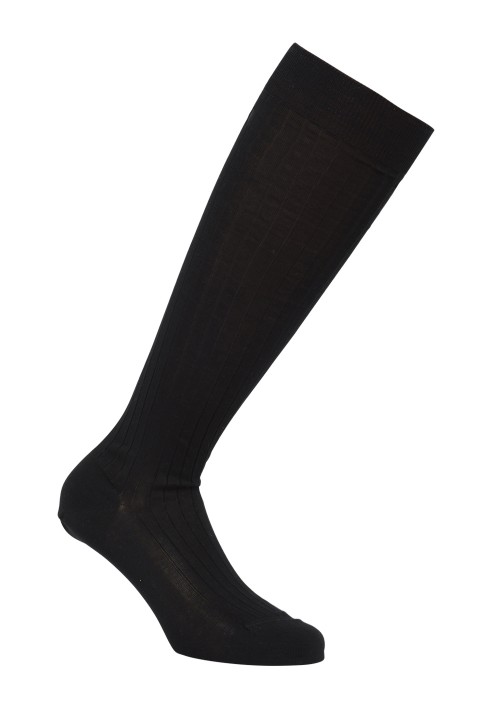 Calzino lungo cotone unito