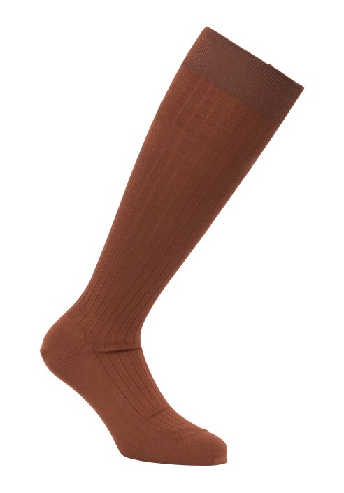 Calzino lungo cotone unito