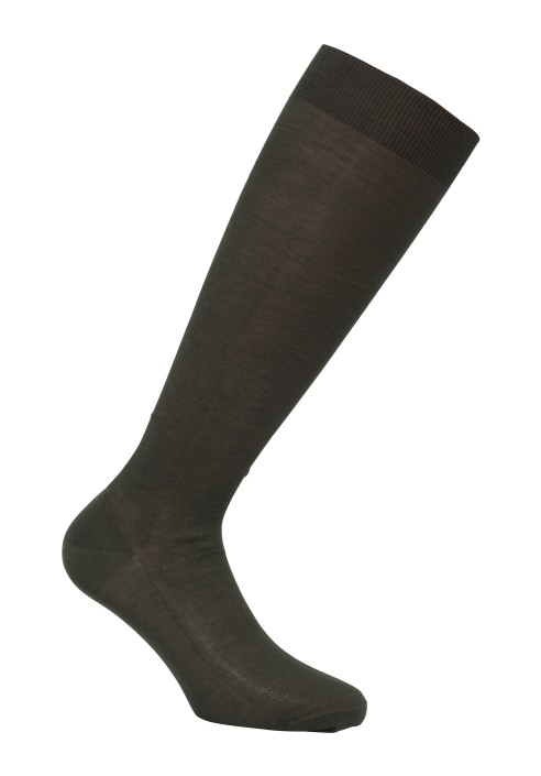 Calzino lungo cotone unito