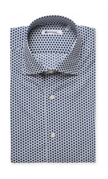 Camicia in cotone stampa pois