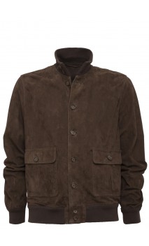 Blusotto in camoscio