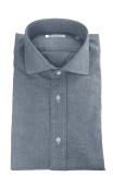 Camicia in cotone chambray unito