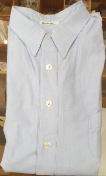 Camicia da notte cotone fil a fil unito