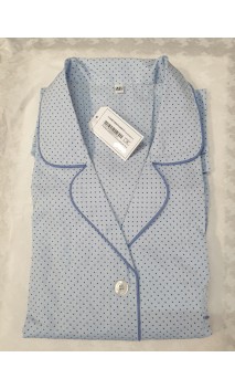 Pigiama donna cotone pois