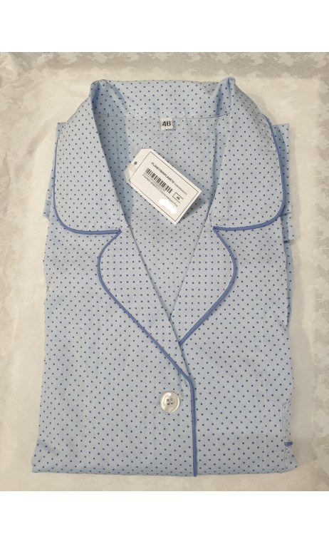 Pigiama donna cotone pois
