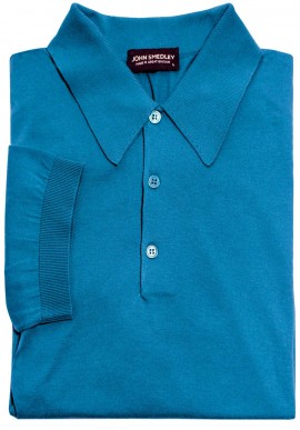 Cotton Polo Sea Island Light Blu