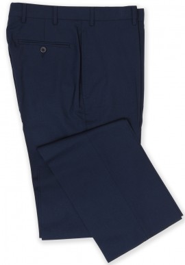 Pantaloni in fresco lana con tasche a filo